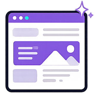 Ícono de diseño web estratégico