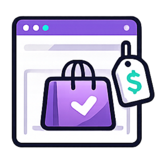 Ícono de tienda en línea Shopify